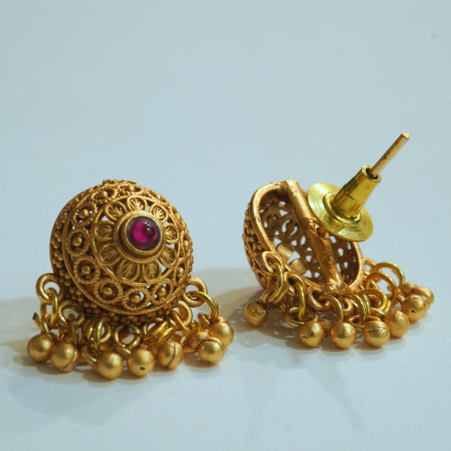 Beautiful Antique Ghungroo Accents Traditional Necklace Set