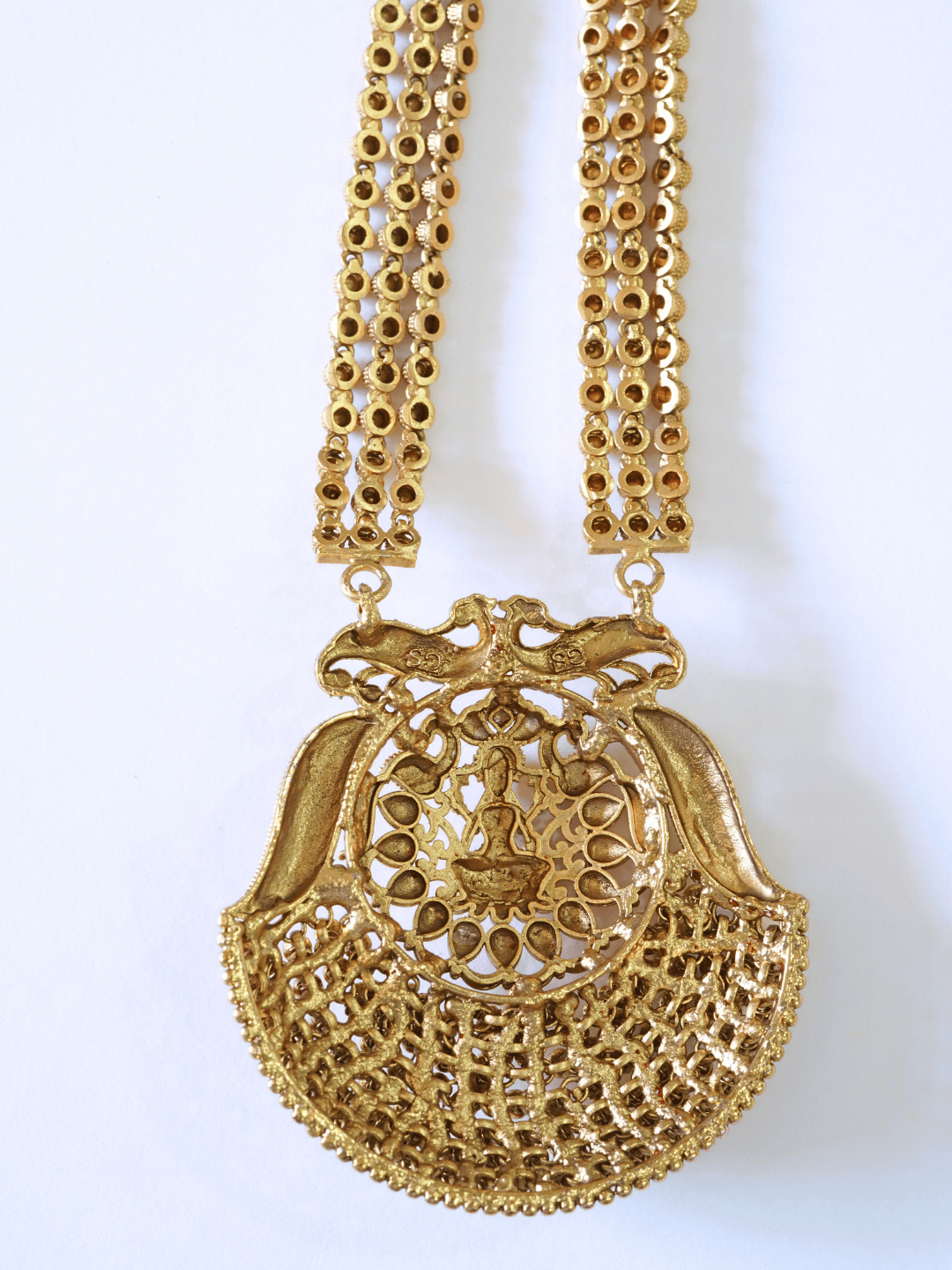 Beatific Glory Heavy Laxmi Temple Necklace Set