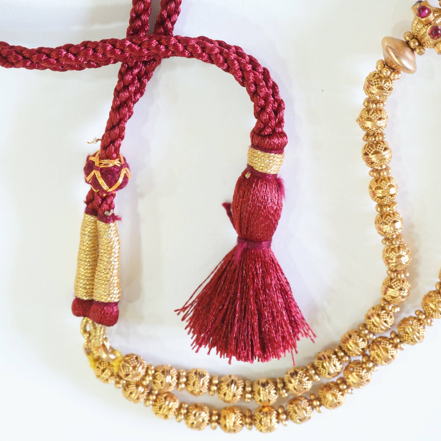 Traditional Antique Gold Plated Pendant Set