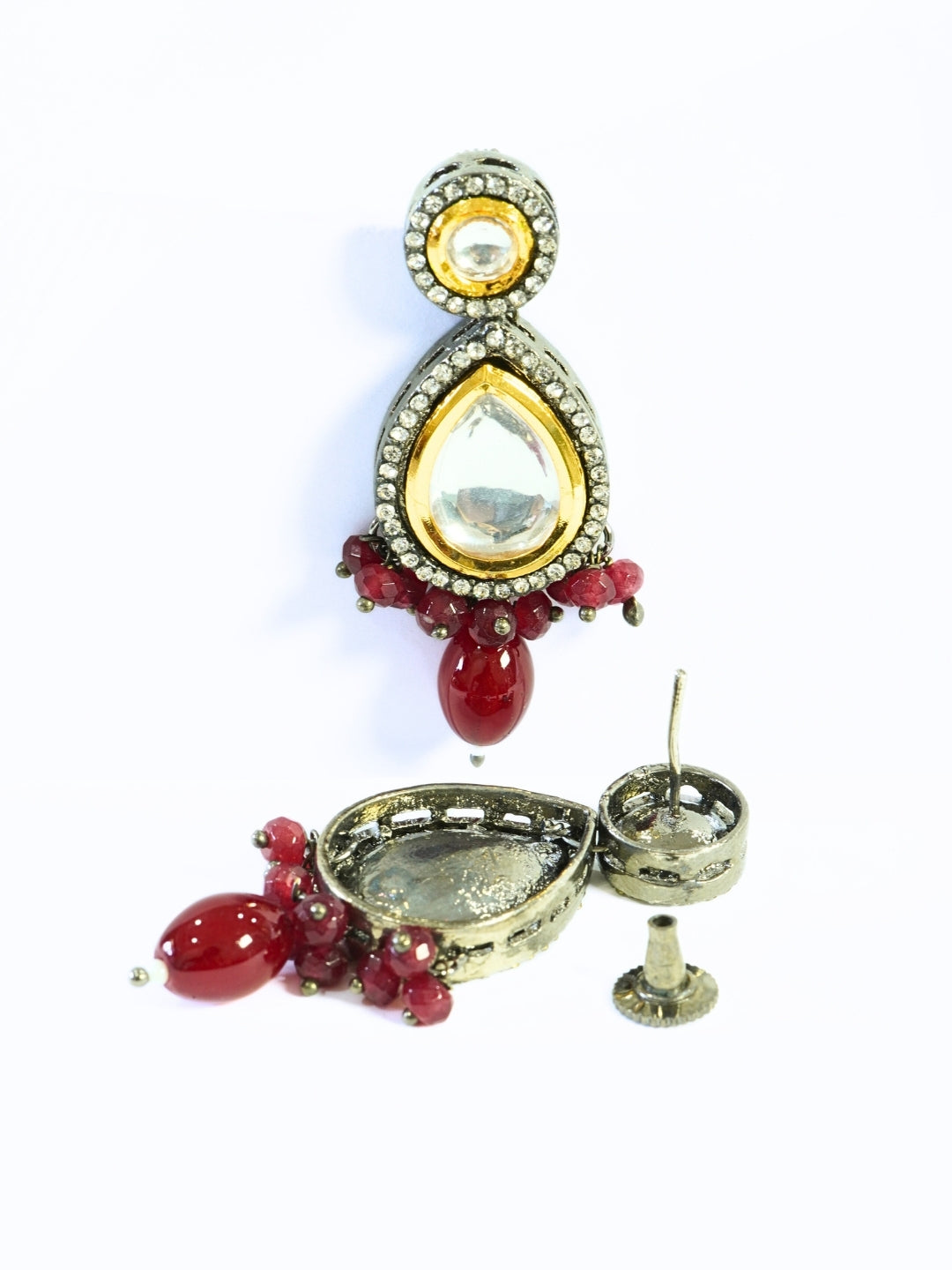 Royal Red Bold Kundan Choker Set