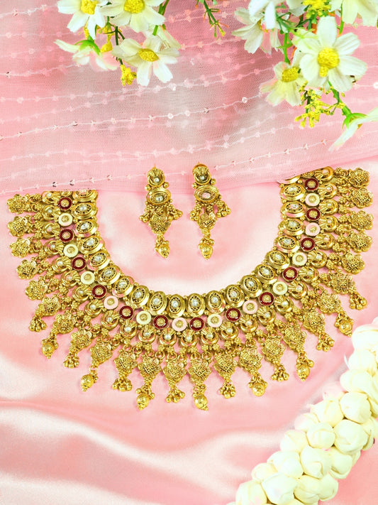 High Defined Royal Meenakari Necklace Set