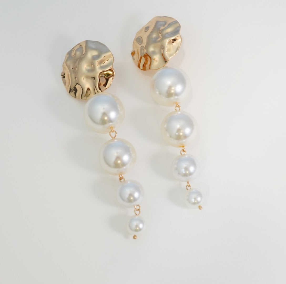 Style Statement with Bold Pearls Earrings