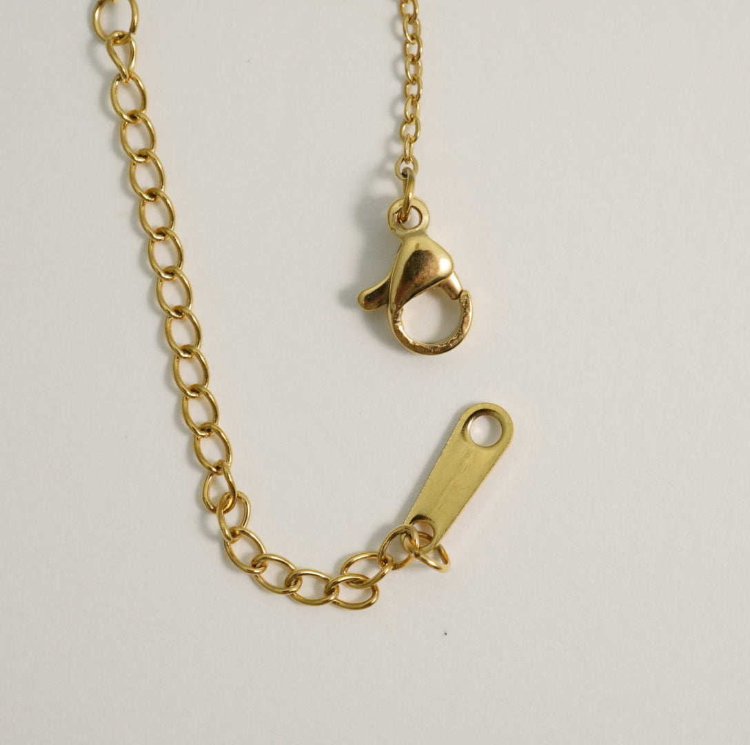Dumble Drop 18K Gold Plated Western Pendant Necklace