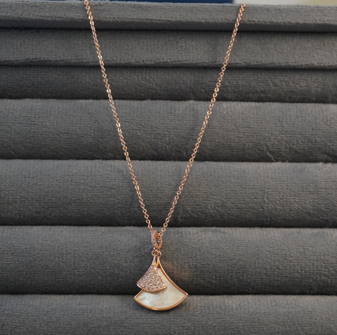 Cute Double Pie Drop Western Pendant Necklace