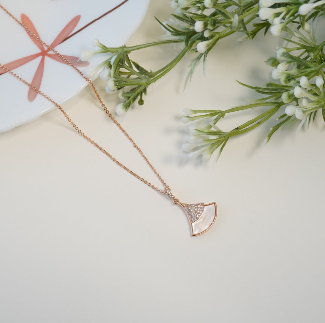 Cute Double Pie Drop Western Pendant Necklace