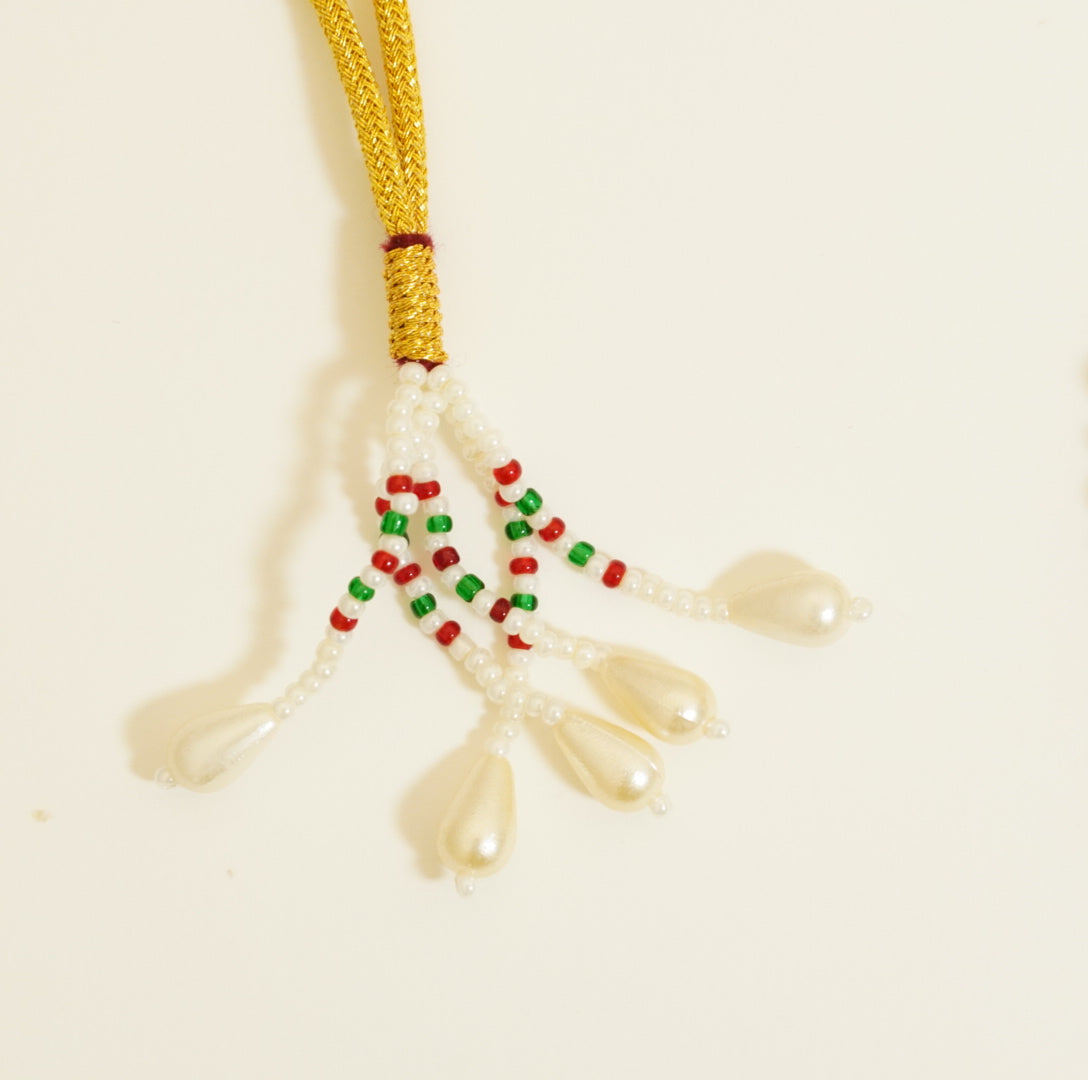 Running Beads Brass Necklace Set