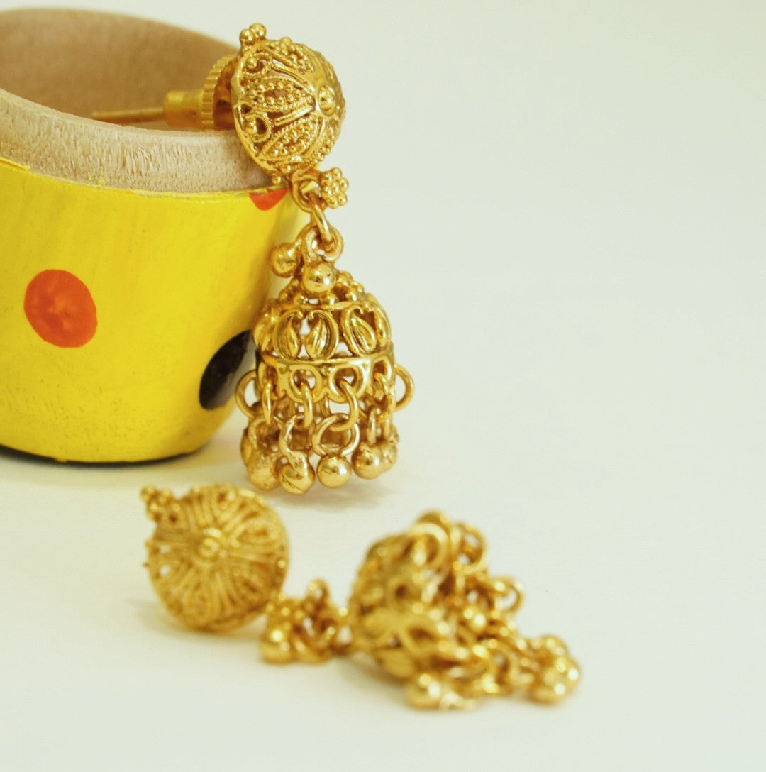 Antique Matar Mala with Jhumka