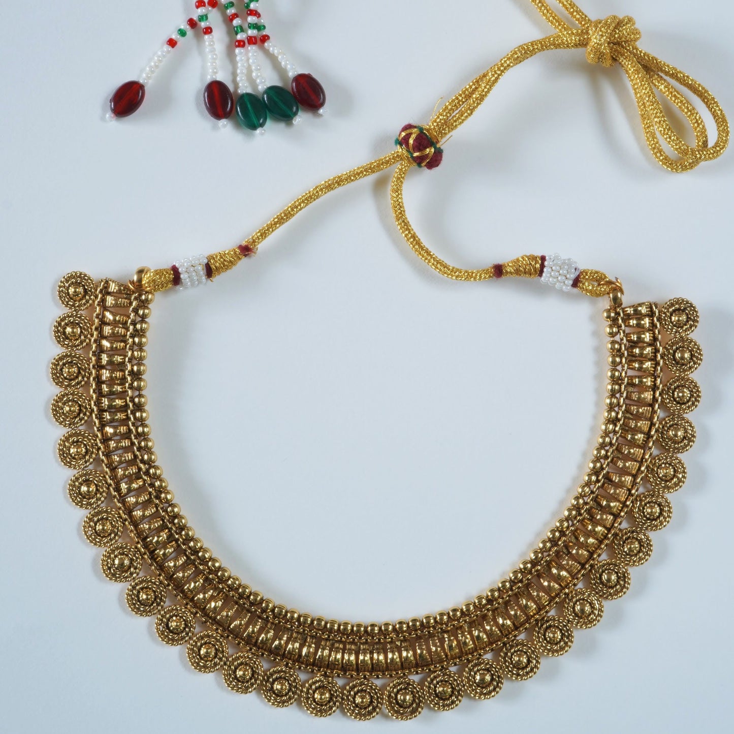 Antique Gold Plated Traditional Necklace Set