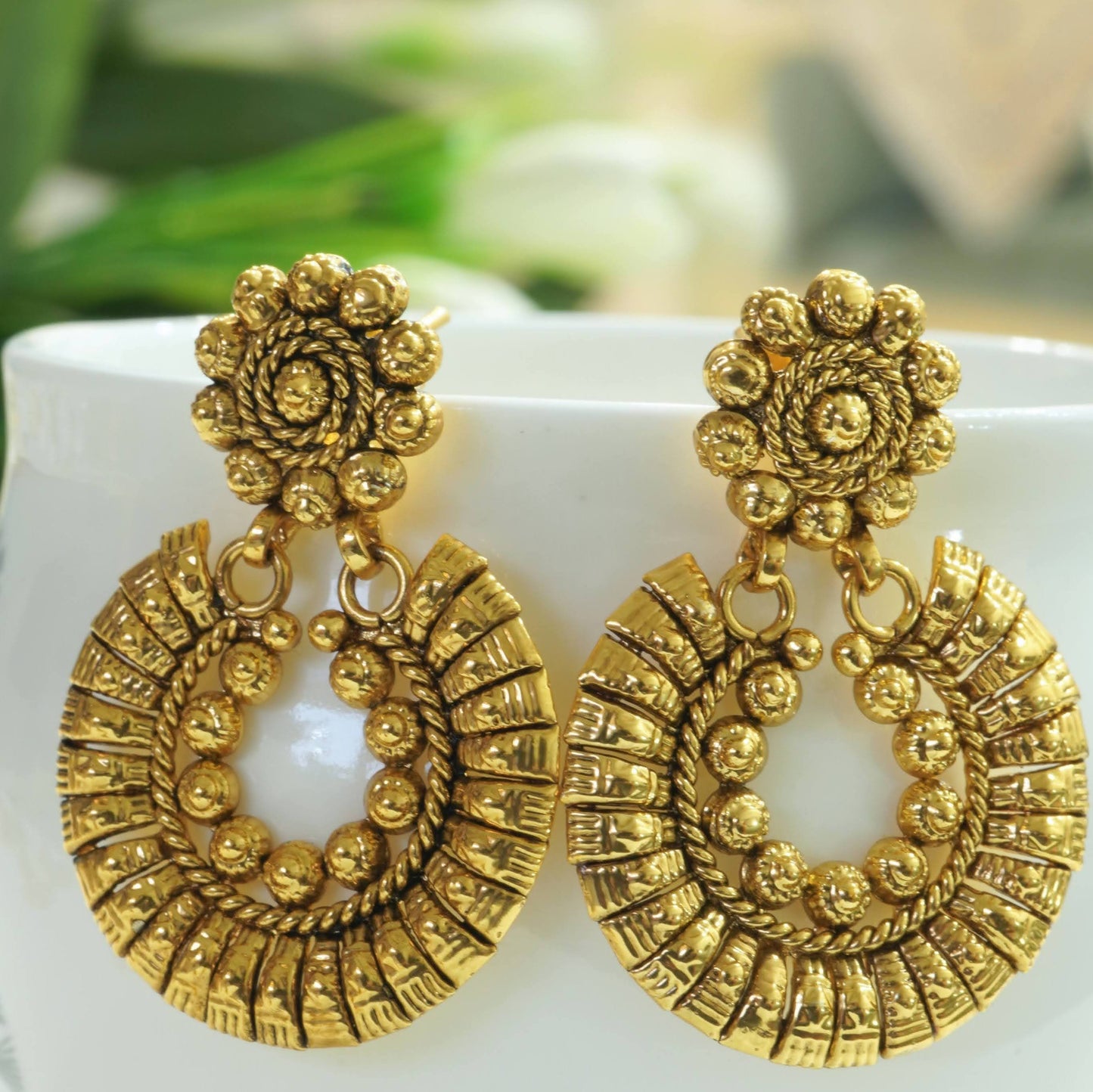 Antique Gold Plated Traditional Necklace Set