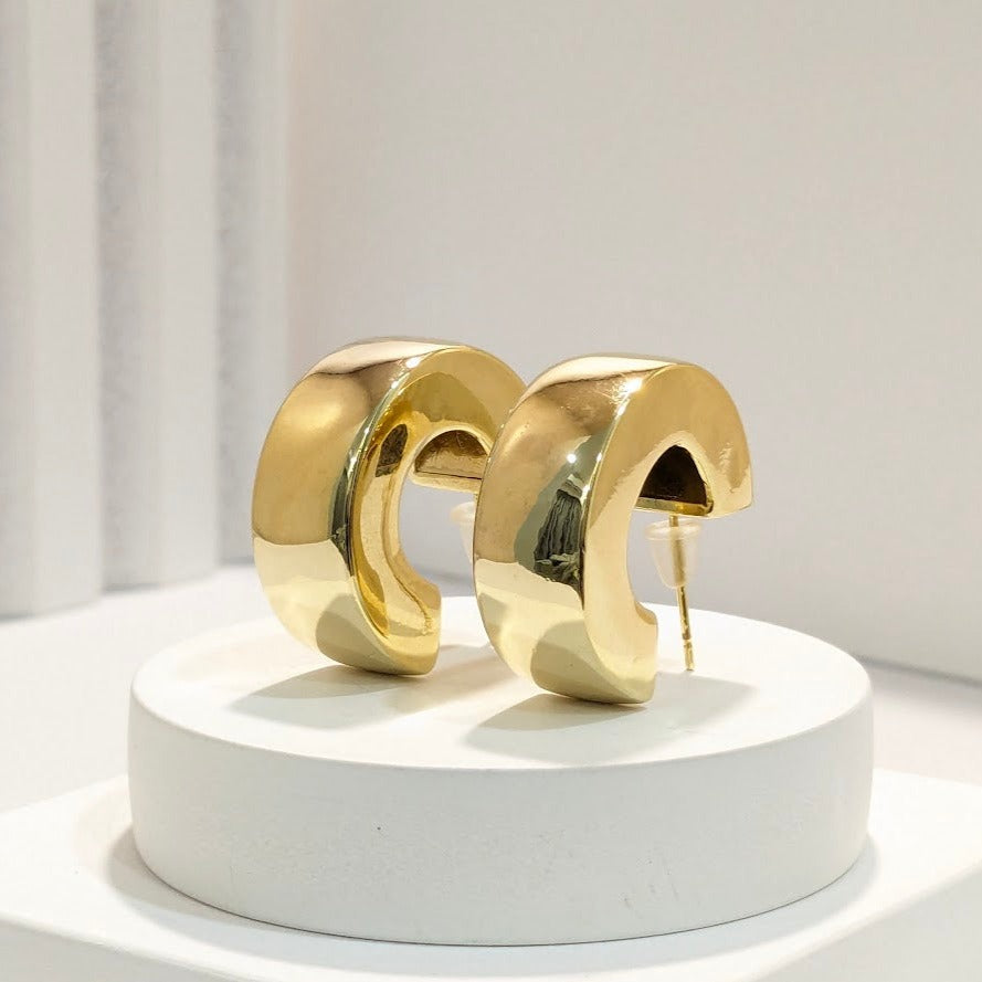 18k Gold Plated Anti Tarnish Water Proof HOOP EARRING