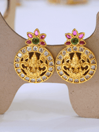 18KT Gold-Plated Brass Laxmi Temple Necklace Set