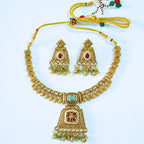 Traditional Kundan Studded Handcrafted Necklace Set
