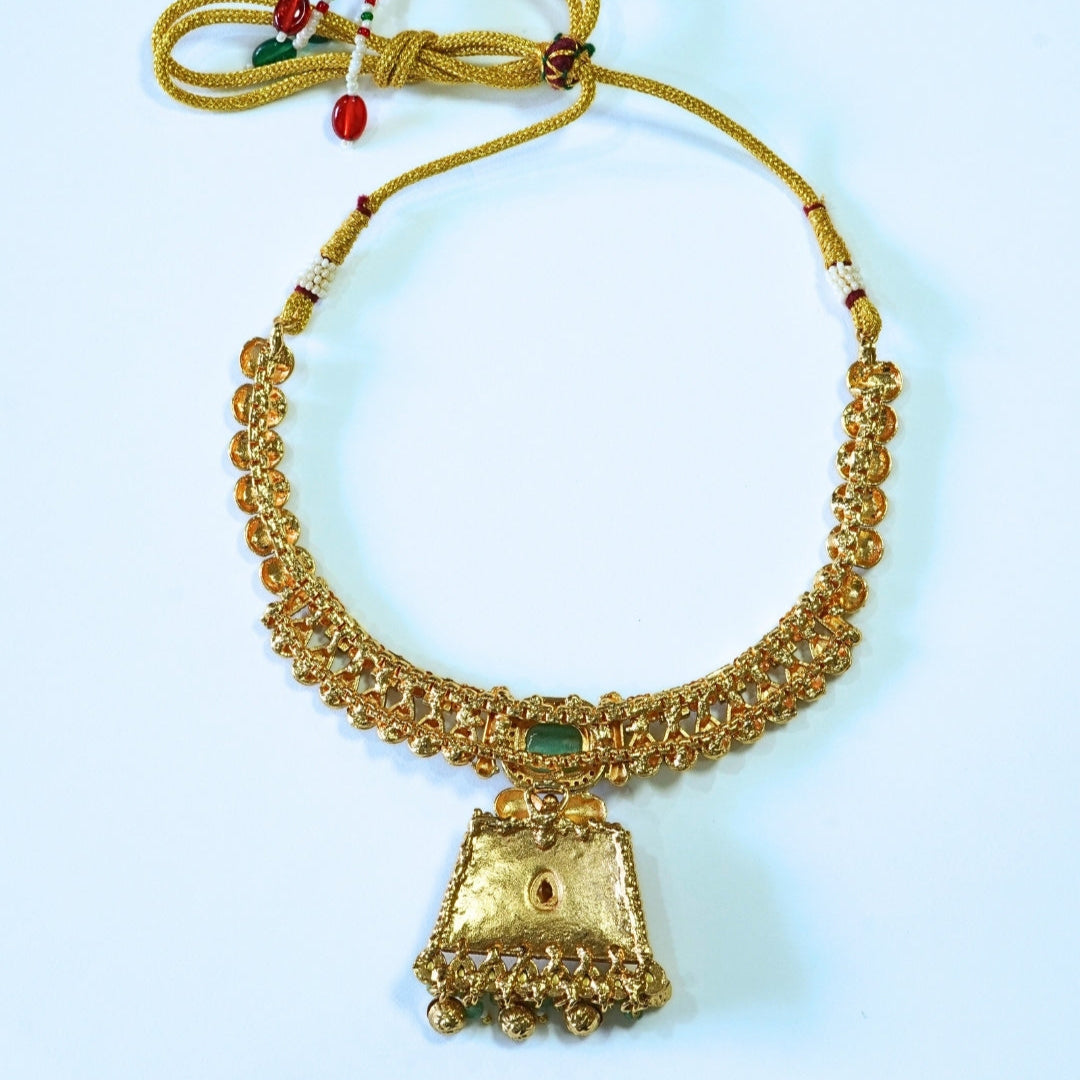 Traditional Kundan Studded Handcrafted Necklace Set