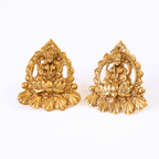 Gold Plated Beaded Laxmi Necklace Pendant Set