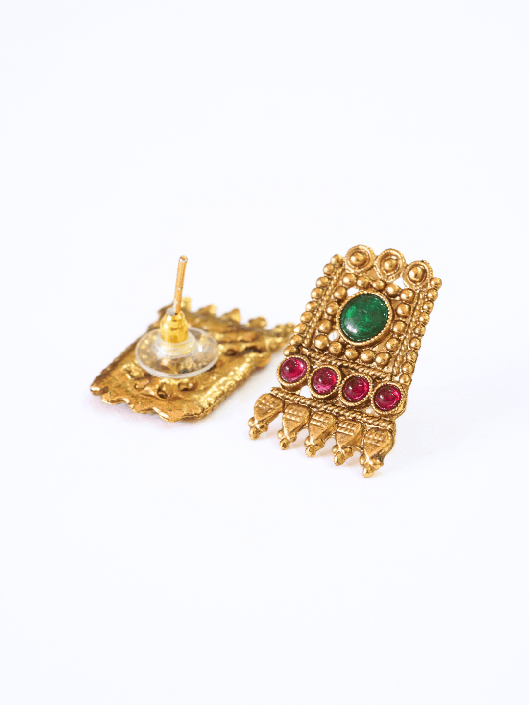 Gold Plated Beaded Laxmi Necklace Pendant Set