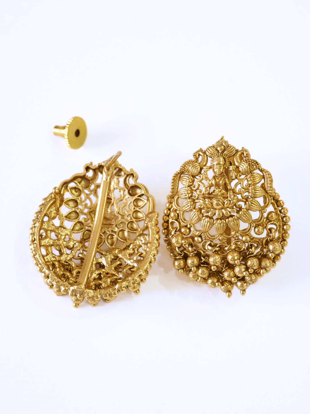 Beatific Glory Heavy Laxmi Temple Necklace Set