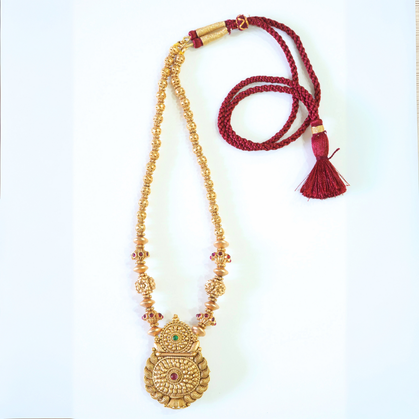 Traditional Antique Gold Plated Necklace Set