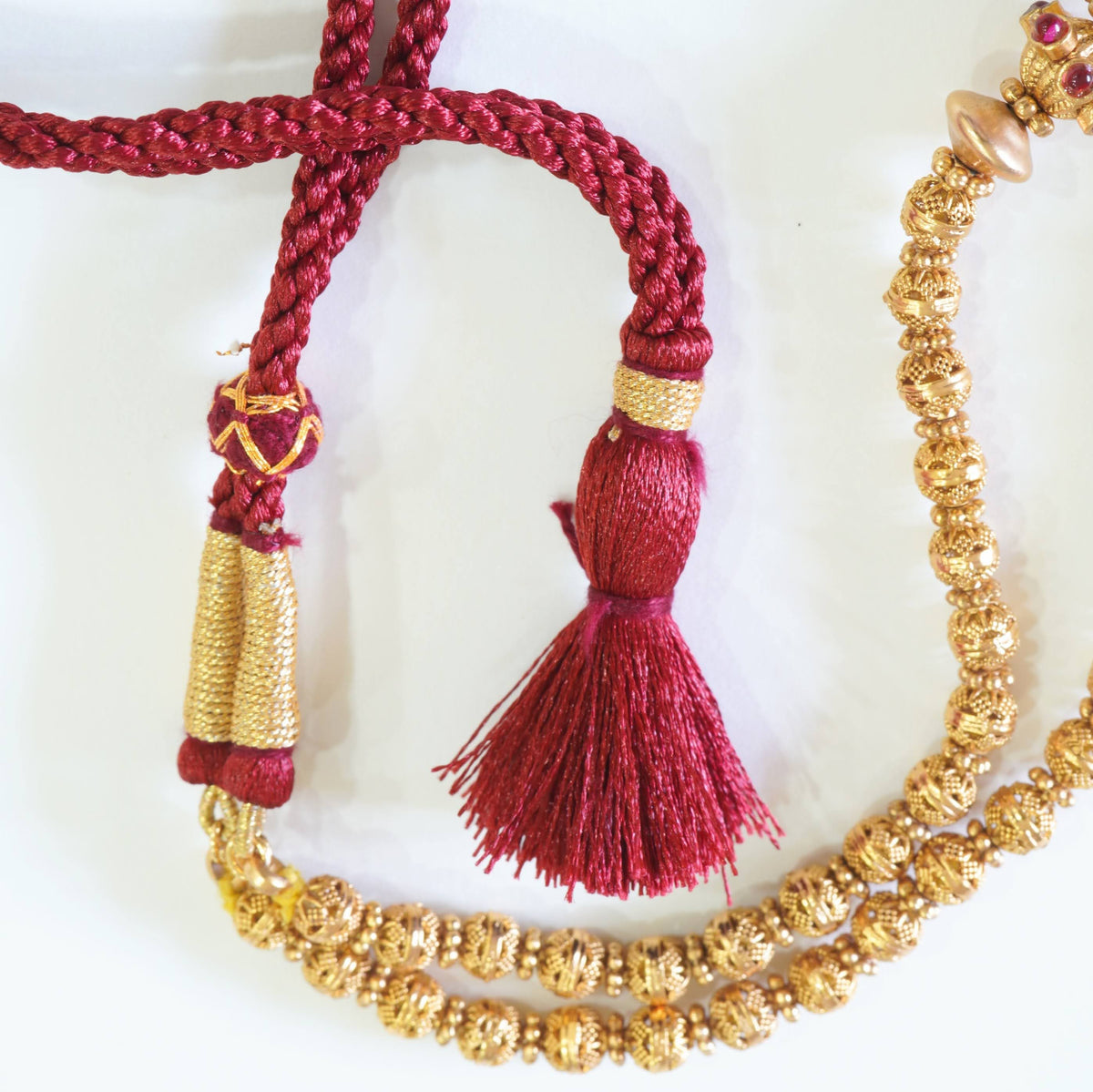 Traditional Antique Gold Plated Pendant Set