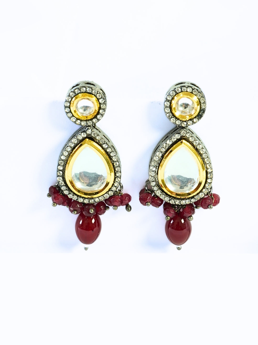 Royal Red Bold Kundan Choker Set