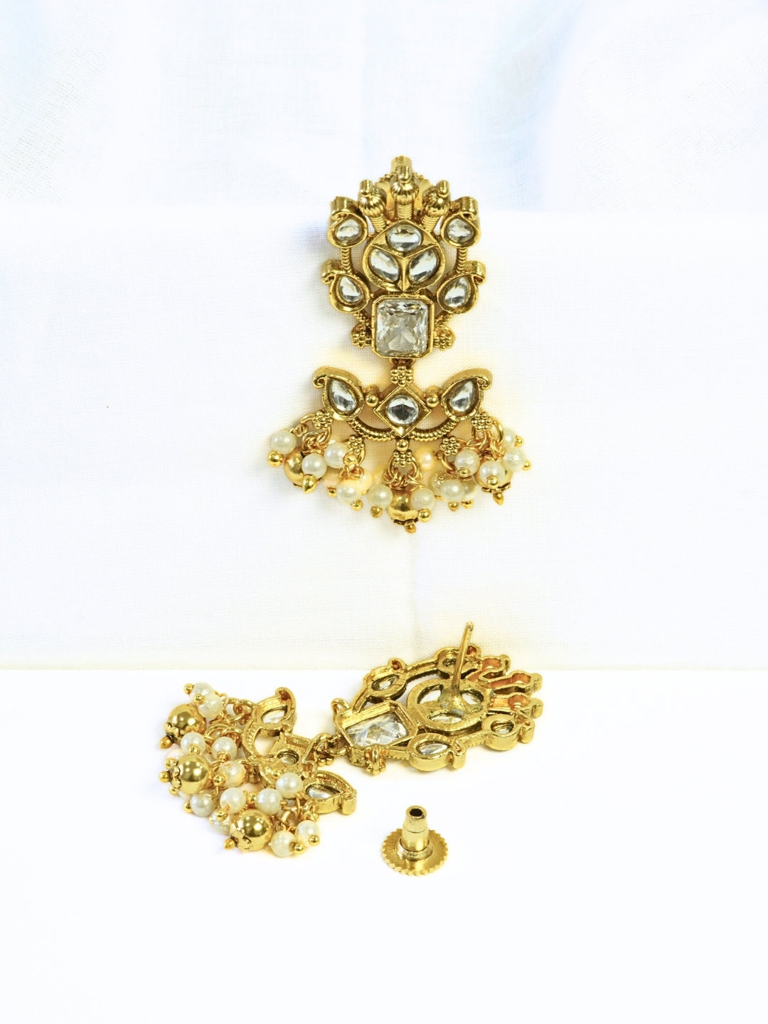 Broad Kundan Choker Necklace Set