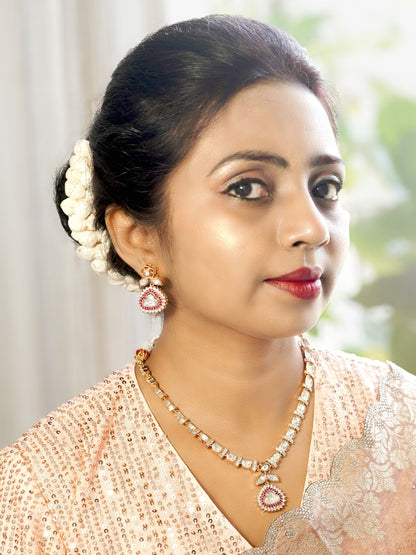 Royal Radiance Ruby Kundan Necklace Set