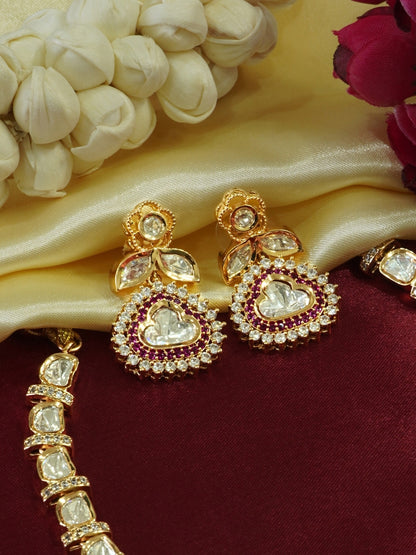 Royal Radiance Ruby Kundan Necklace Set