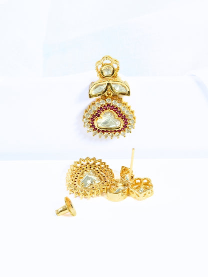 Royal Radiance Ruby Kundan Necklace Set