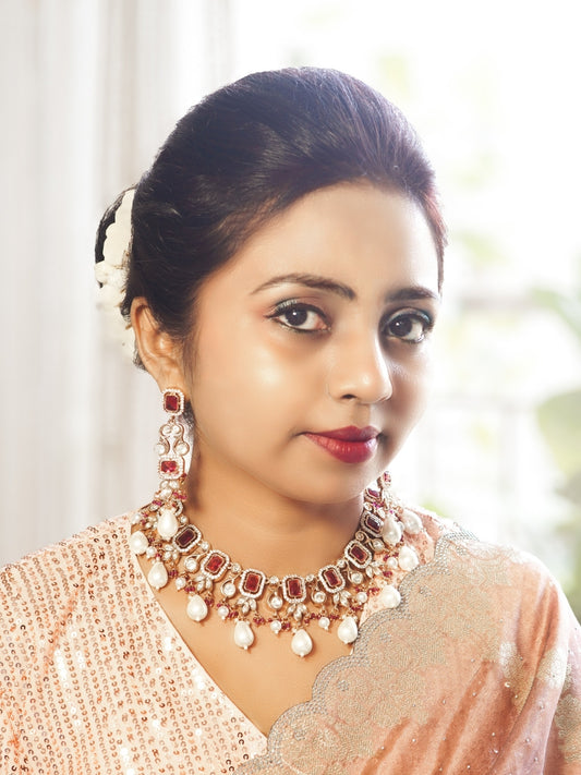 Royal Ruby Glory Neckalce Set