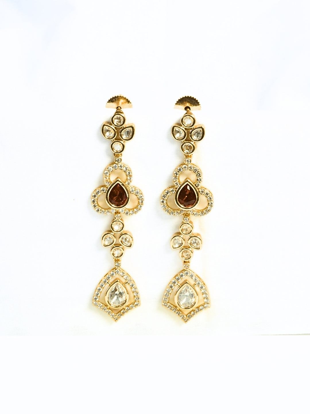 Festive Ruby Charm Kundan Necklace Set
