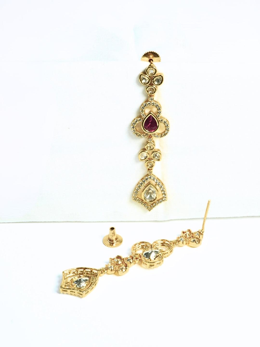 Festive Ruby Charm Kundan Necklace Set