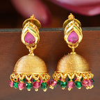 Ruby n Emerald Like Beaded Reversible Traditional Necklace Set