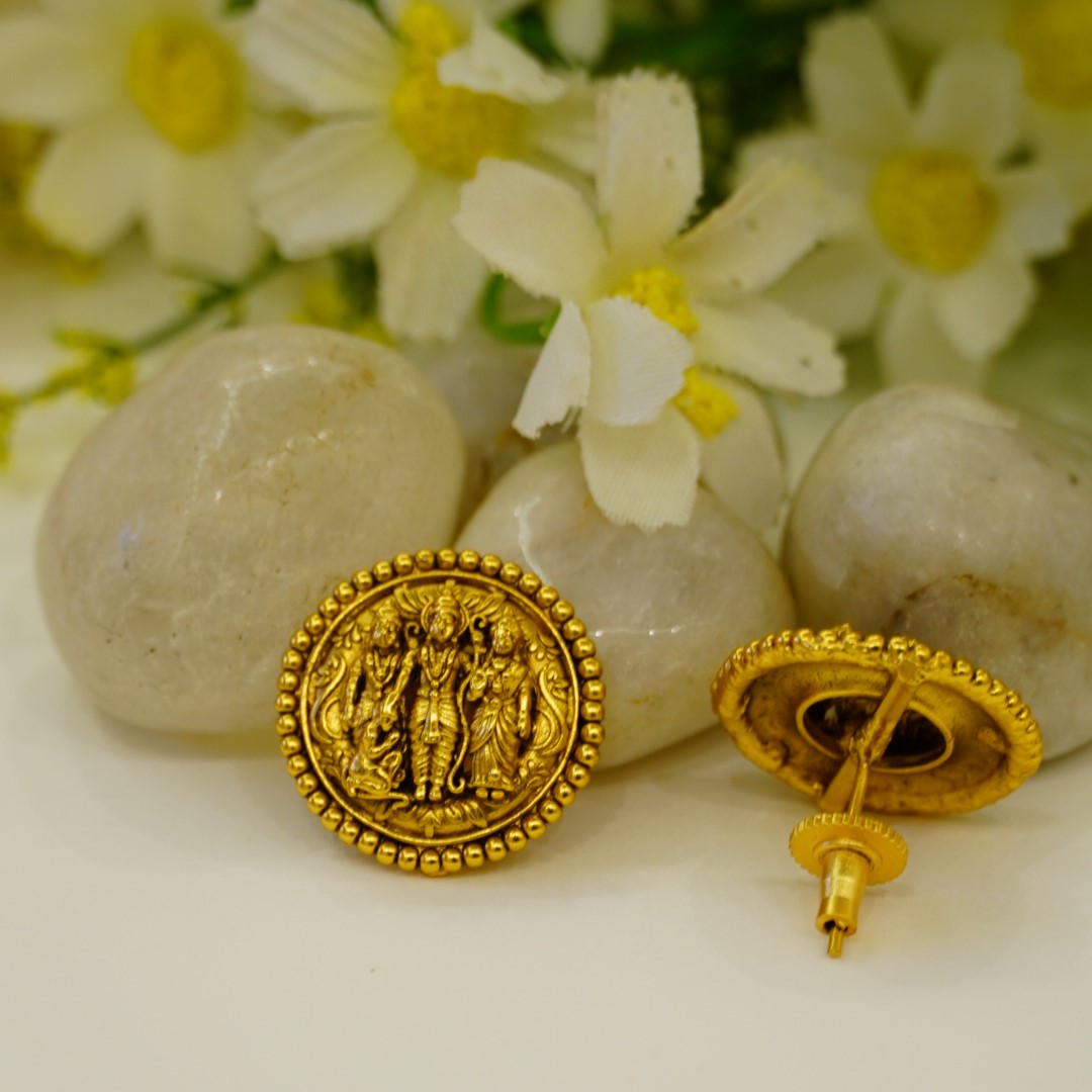 Ram Darbar Brass Temple Pendant Set