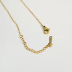 Solitaire Chain Pendant  18KT Gold Plated Western Necklace