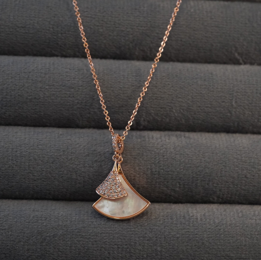 Cute Double Pie Drop Western Pendant Necklace