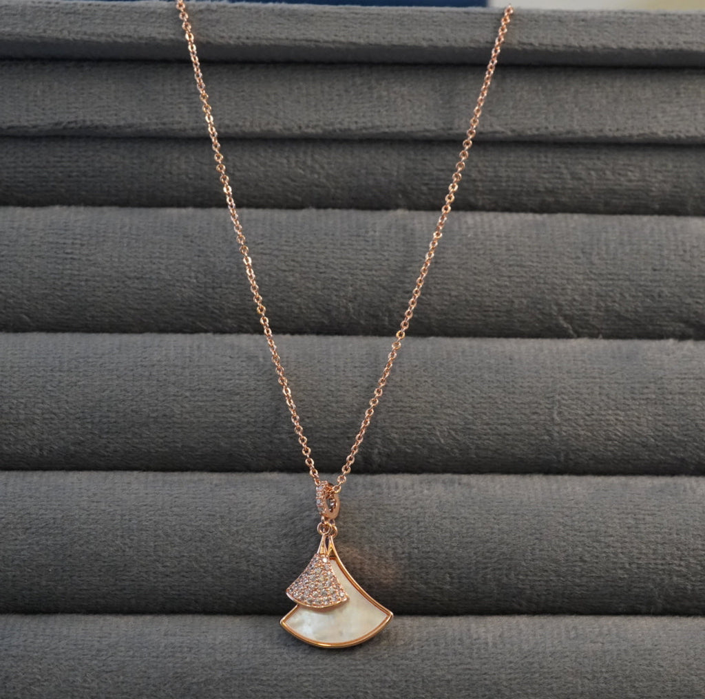 Cute Double Pie Drop Western Pendant Necklace