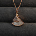 Cute Double Pie Drop Western Pendant Necklace