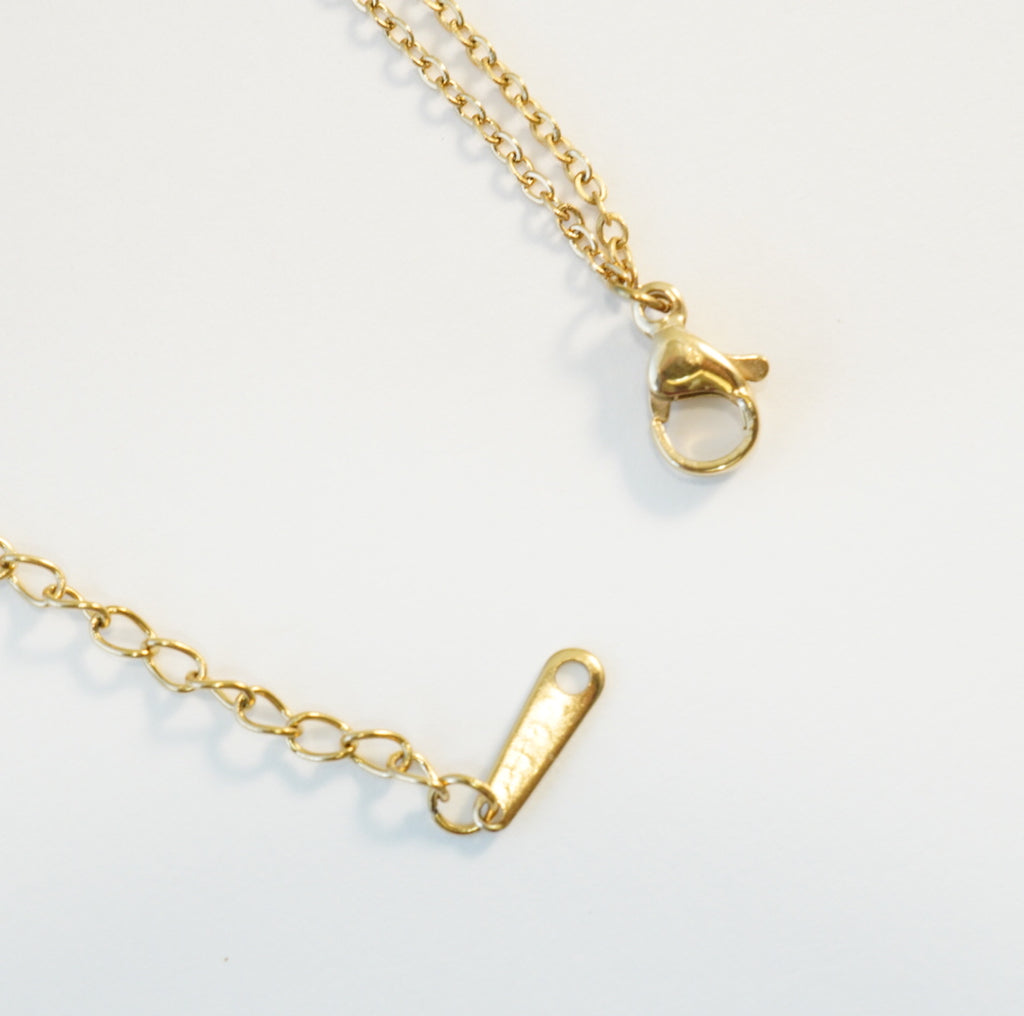 18K Gold-Plated Round MOP & Zirconia Multilayer Necklace