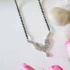 Checkered American Diamond Drop Mangalsutra