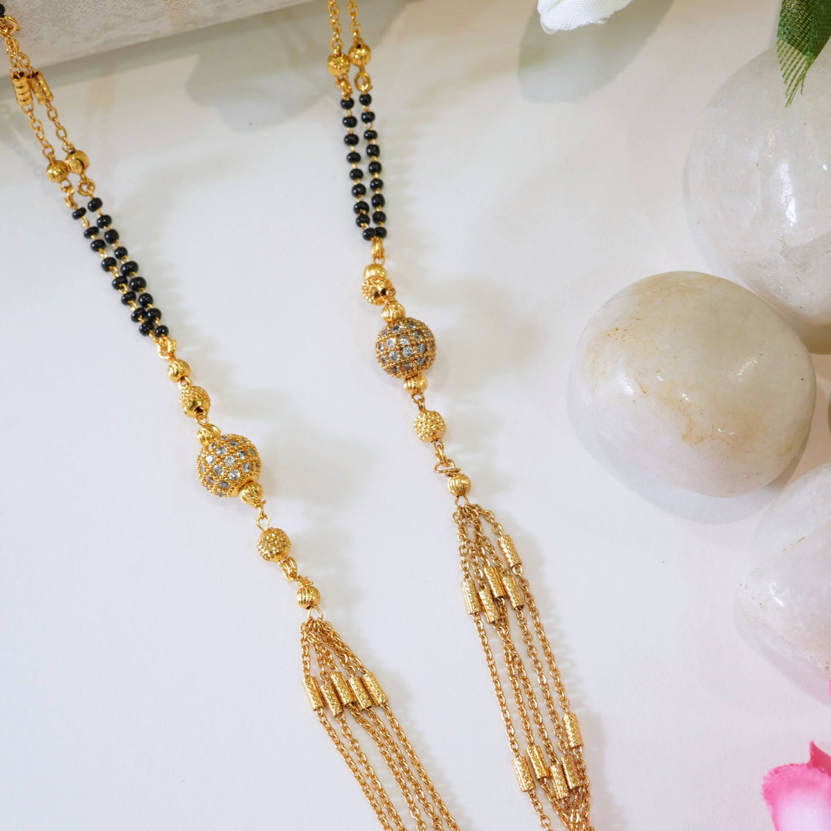 Traditional Gold-Plated Double-Layer Mangalsutra