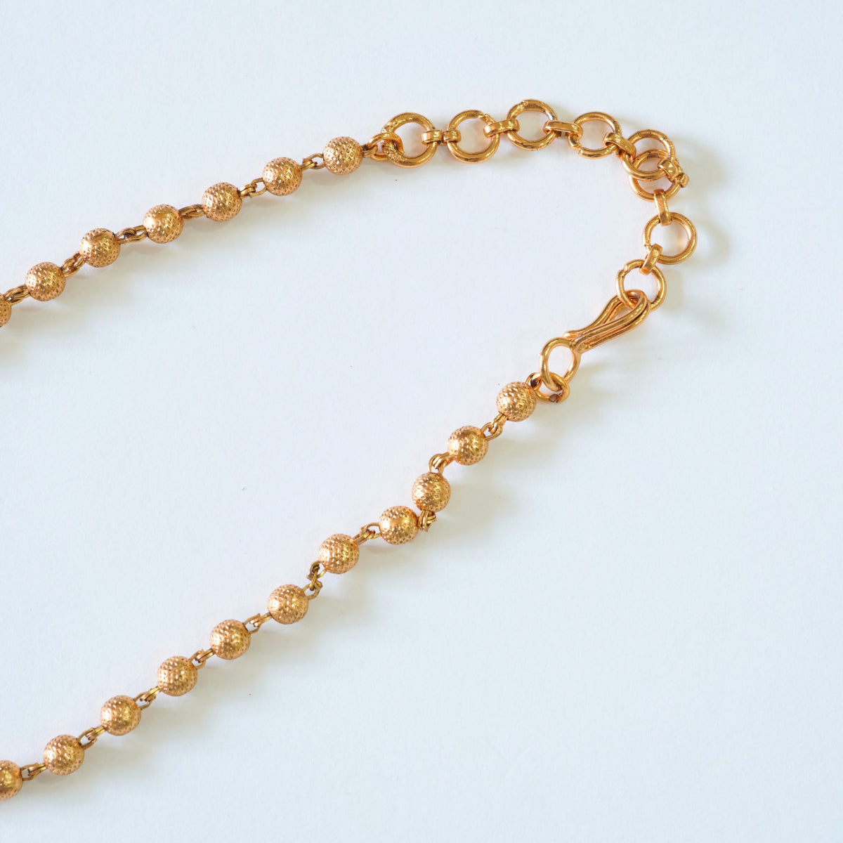 18KT Matte Gold Plated Brass Laxmi Pendant Set