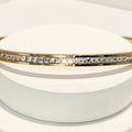 Elegant Zirconia Studded Rose Gold Plated  Bracelet