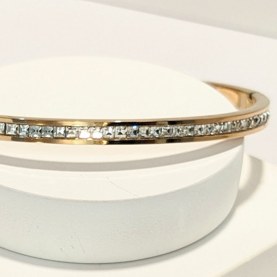 18K Rose Gold Full Line Zirconia Bracelet