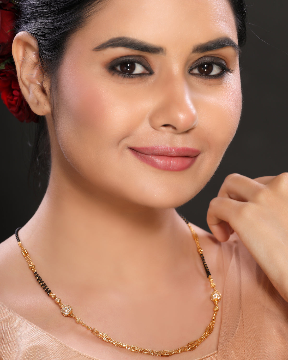 Traditional Gold-Plated Double-Layer Mangalsutra