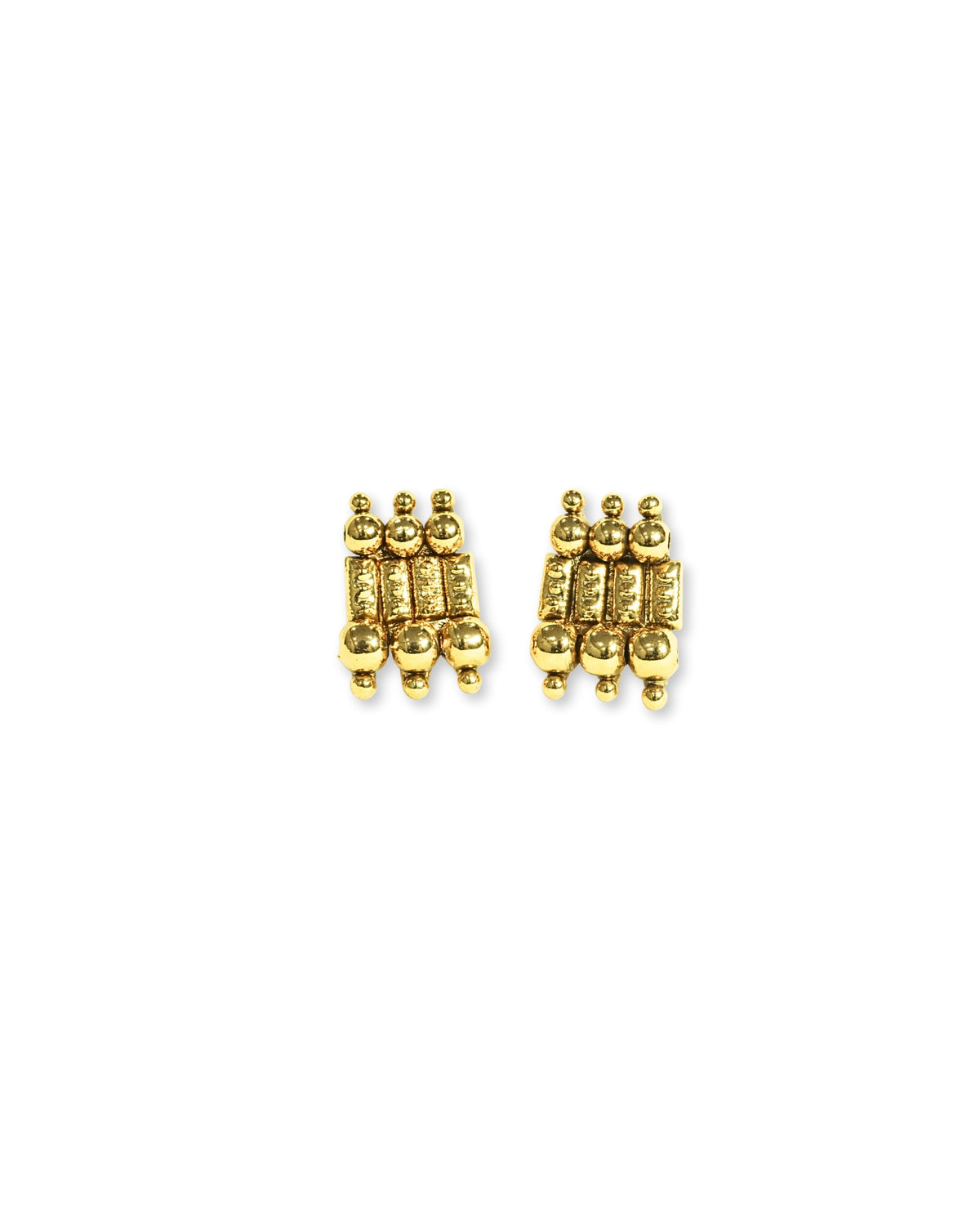 Gold-Plated Artificial Beaded Necklace Set