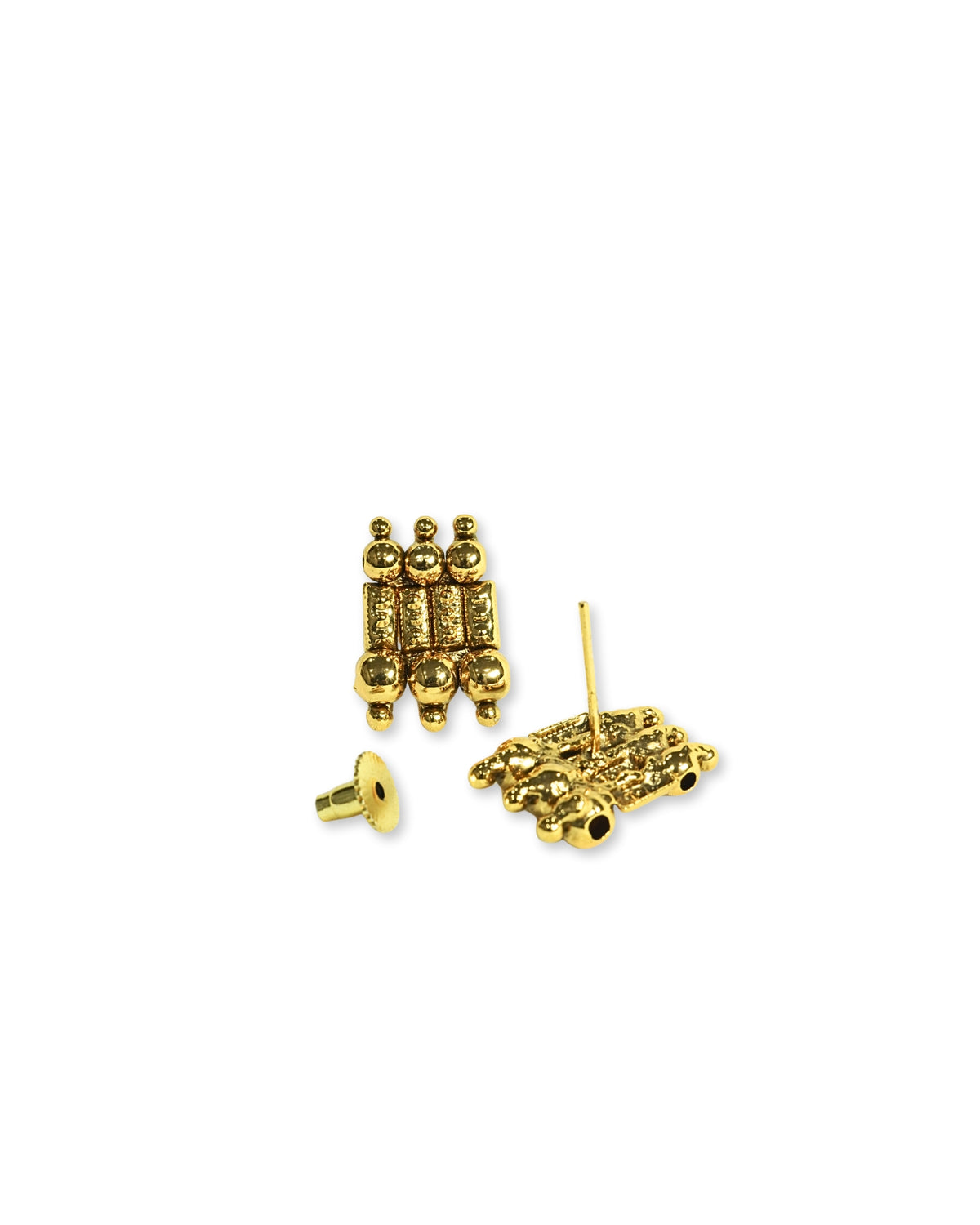 Gold-Plated Artificial Beaded Necklace Set