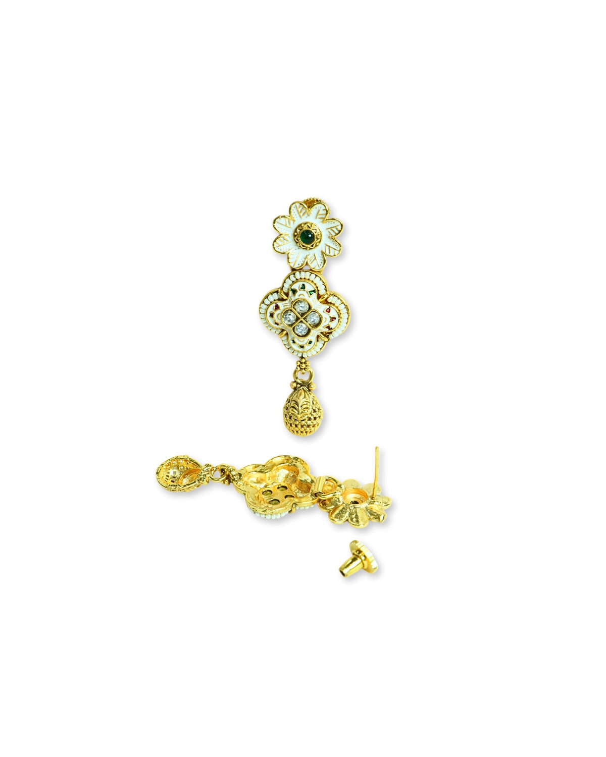 Meenakari Beaded Gold-Plated Necklace Set