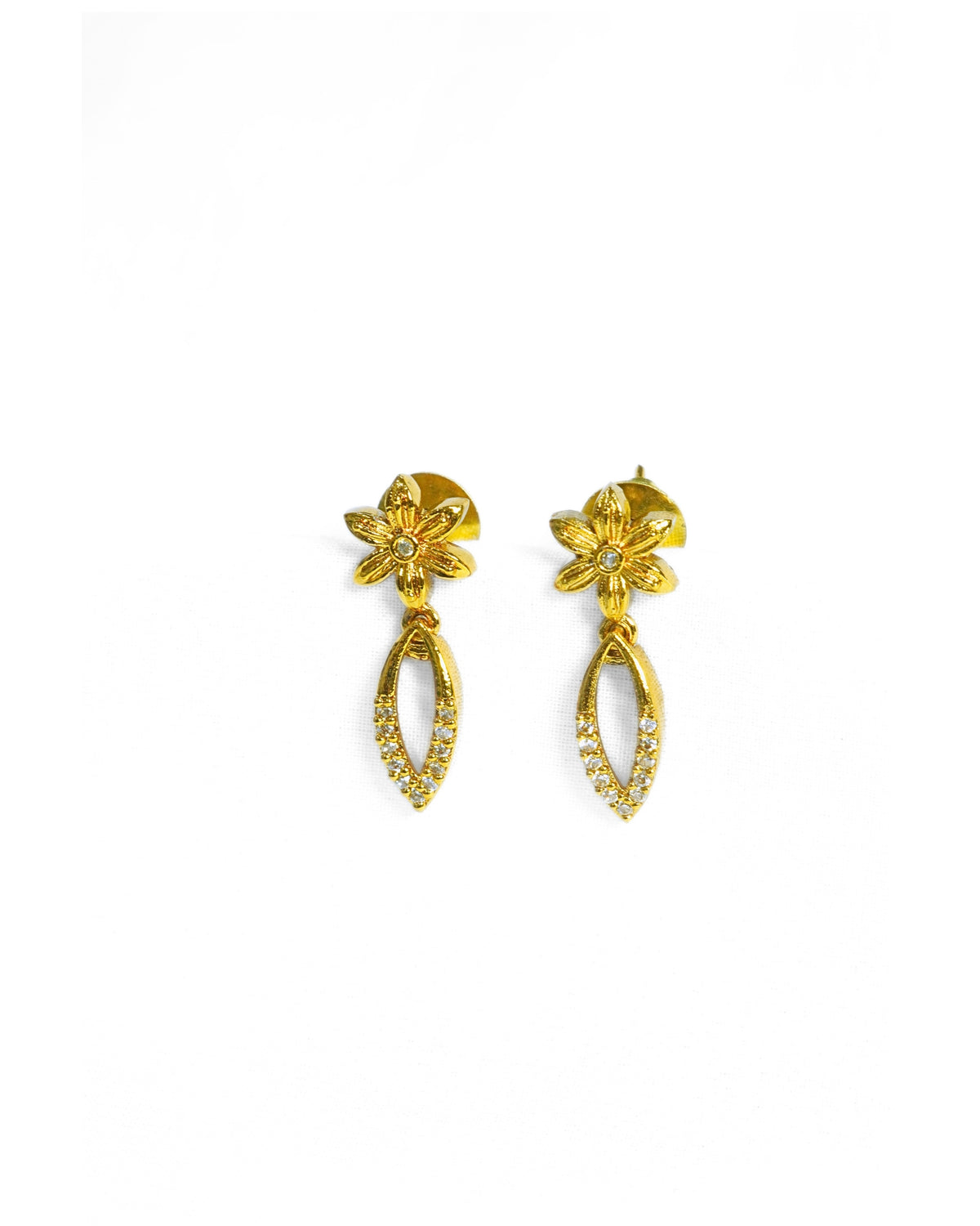 Marquise-Shaped American Diamond Necklace Set