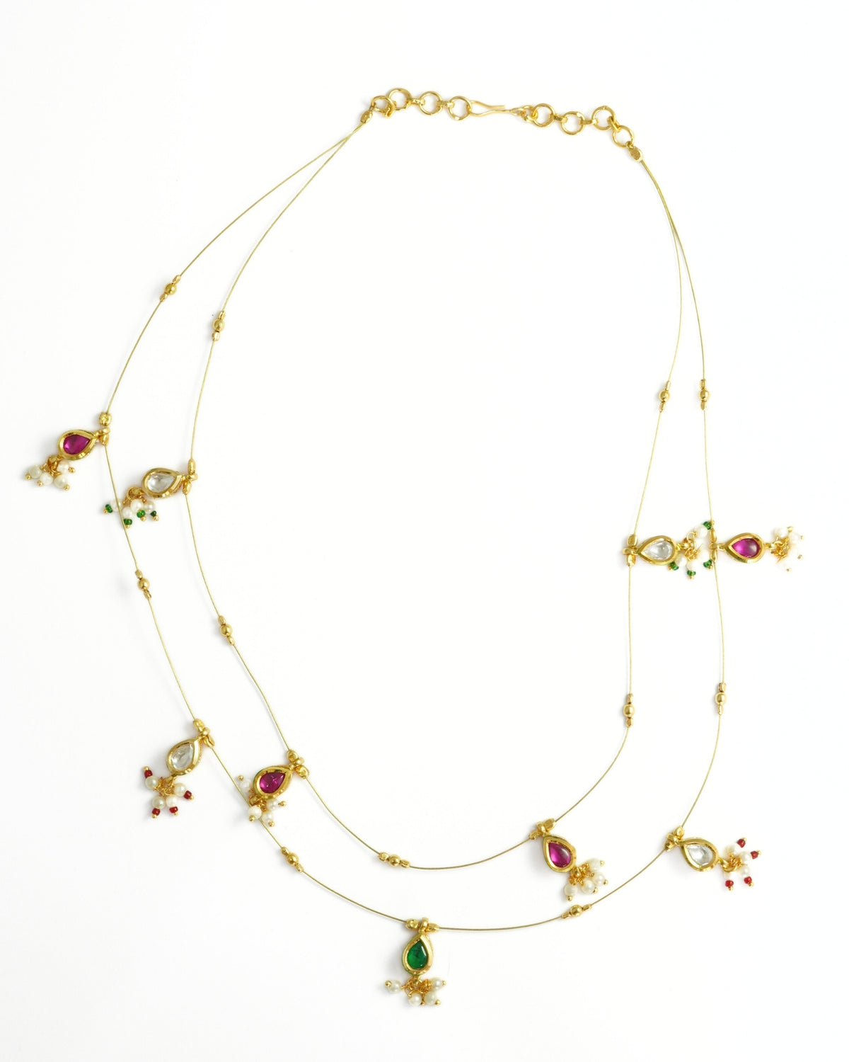 Gold-Plated Multi-Layered Necklace