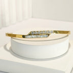 PRIMA DONA SERIES - Mother of Pearl with ADs in 18K Gold Plated Bracelet