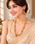 Kemp Stone Studded Slope Down Beaded Necklace Set
